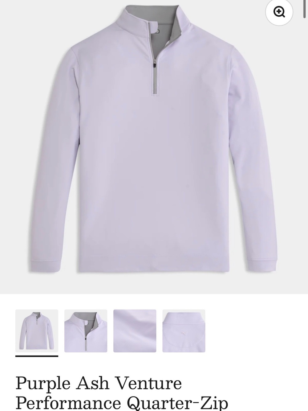 Purple Ash Venture Performance Quarter-Zip Sweater